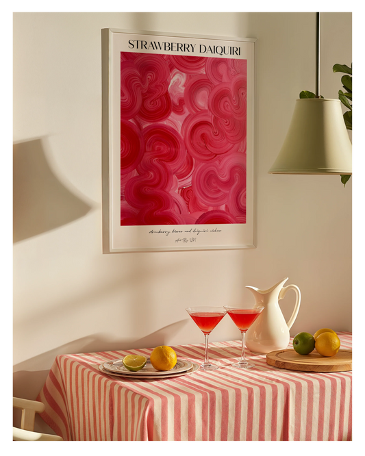 STRAWBERRY DAIQUIRI  | Poster- The Cocktail Collection