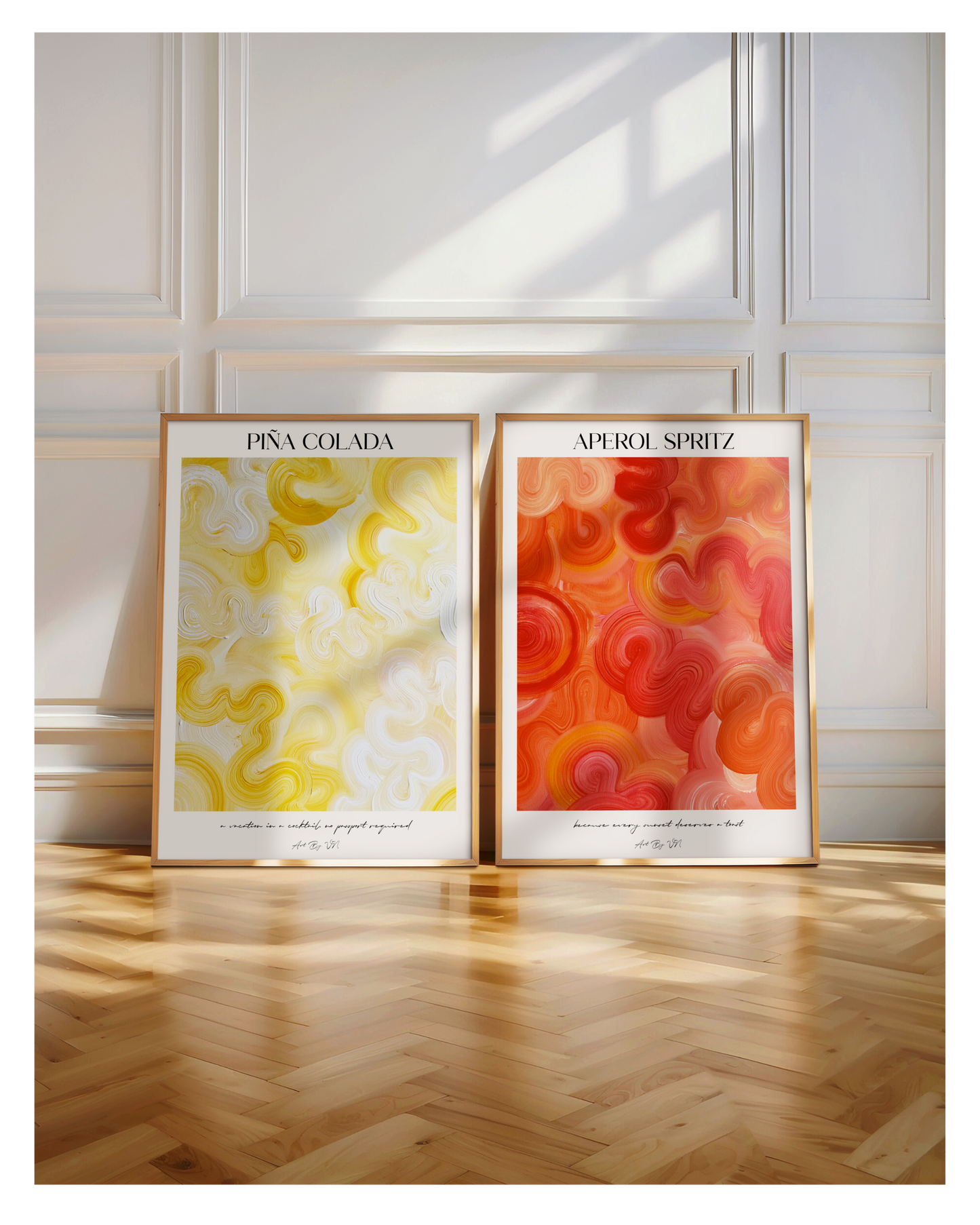 Poster Set- Piña Colada & Aperol Spritz