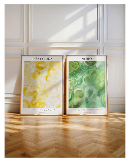 Poster Set- Piña Colada & Mojito