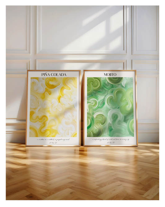 Poster Set- Piña Colada & Mojito