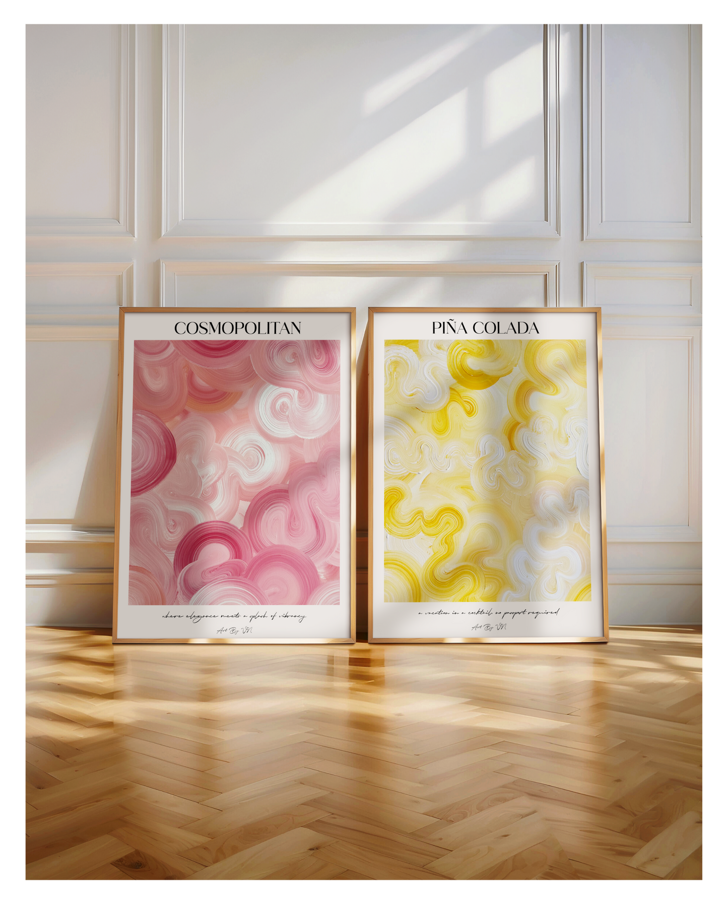 Poster Set- Cosmopolitan & Piña Colada