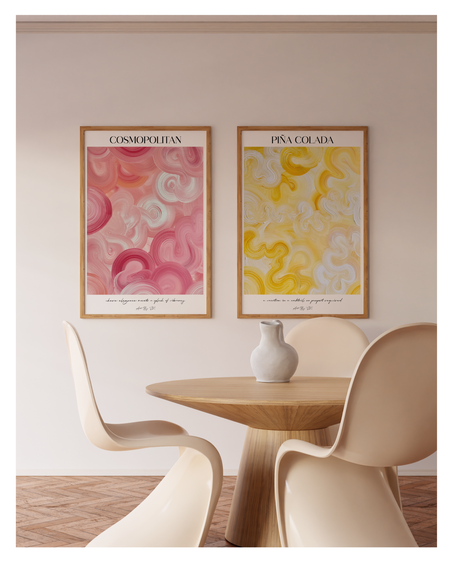 Poster Set- Cosmopolitan & Piña Colada