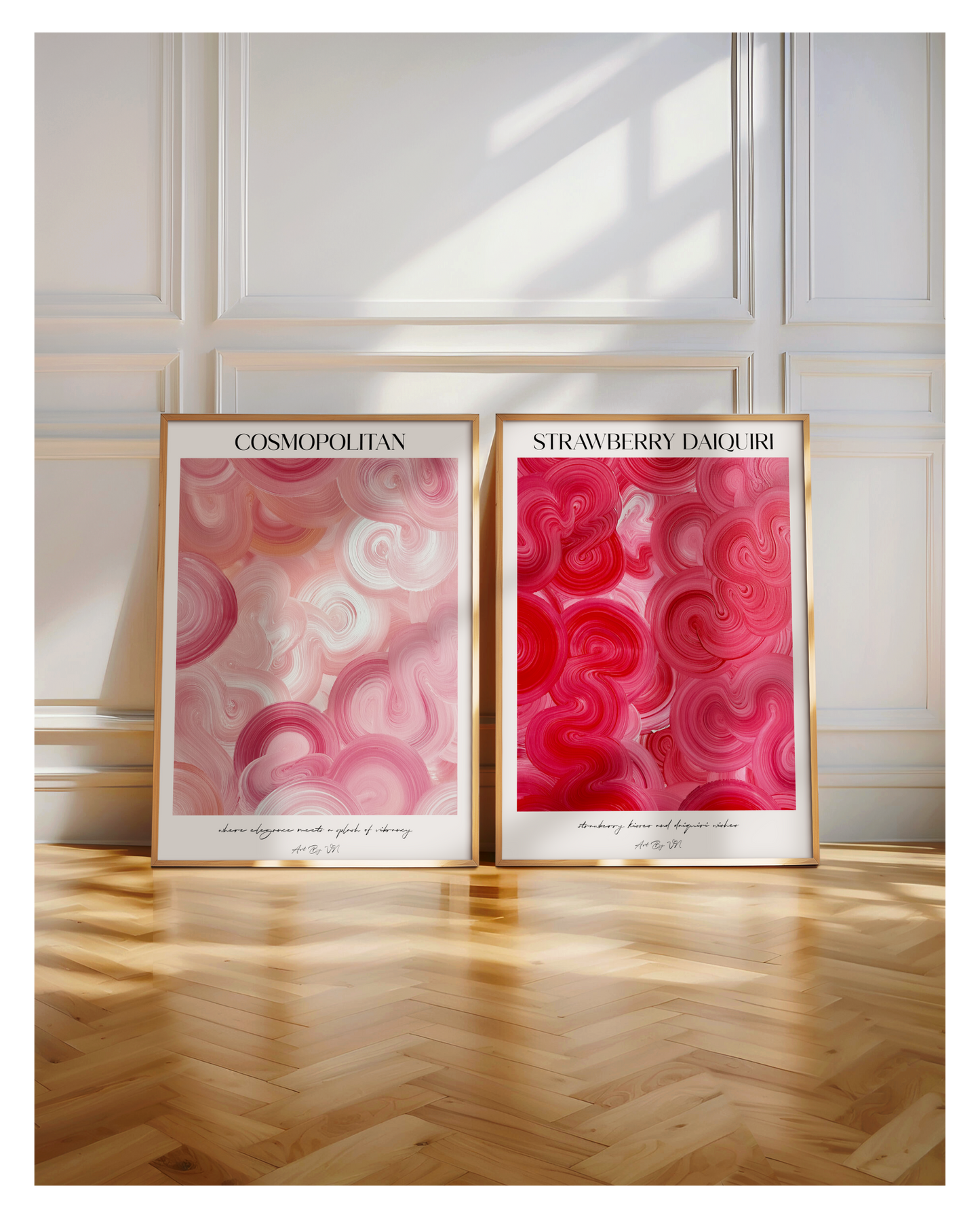 Poster Set- Cosmopolitan & Strawberry Daiquiri