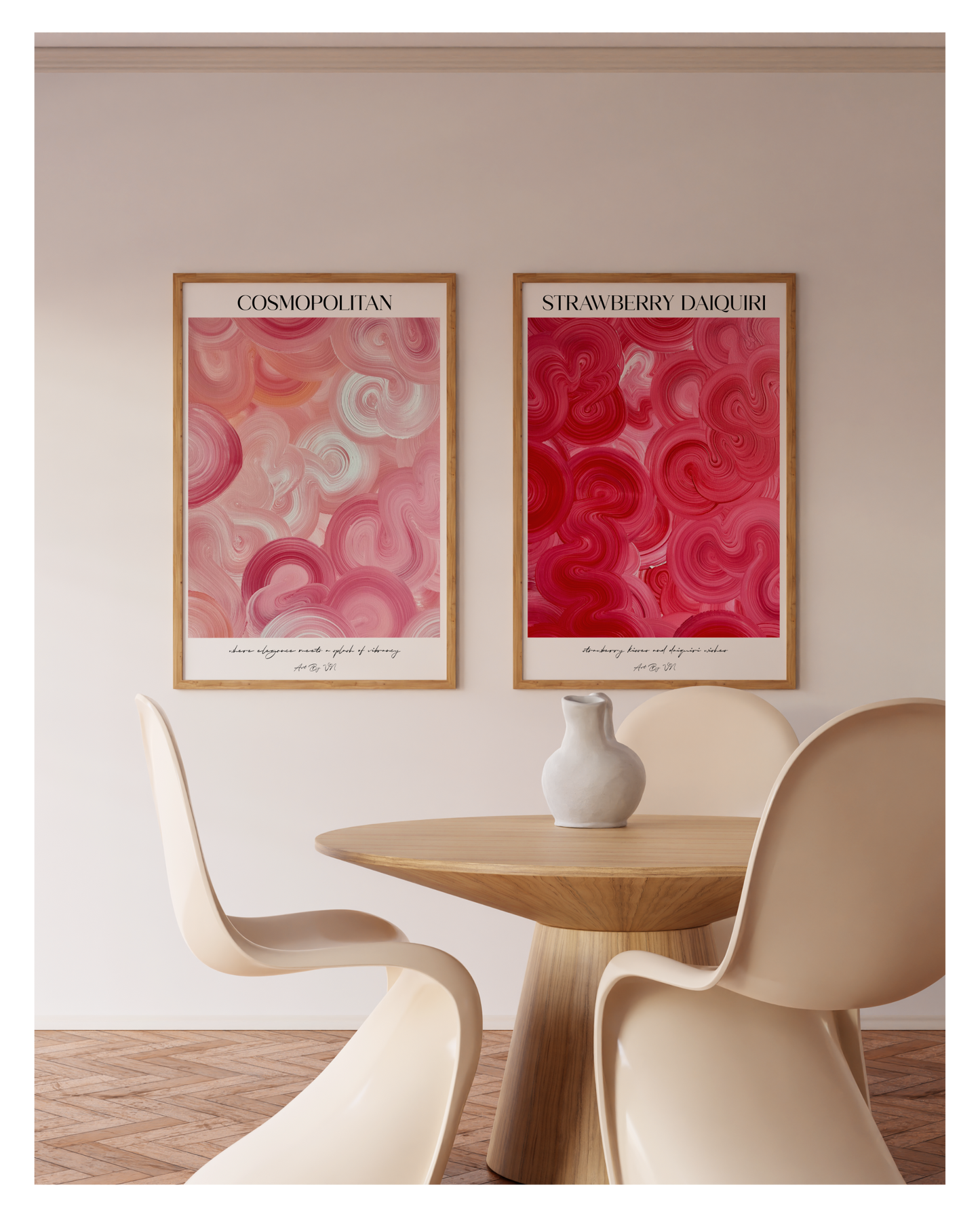 Poster Set- Cosmopolitan & Strawberry Daiquiri