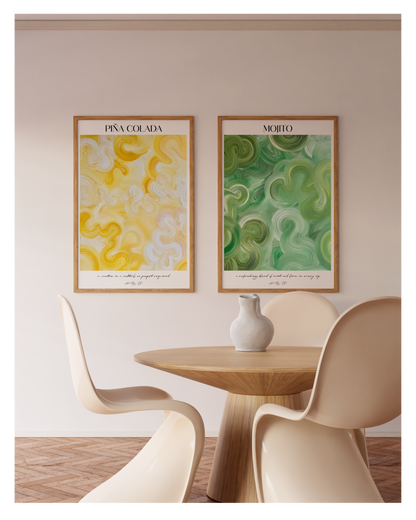 Poster Set- Piña Colada & Mojito