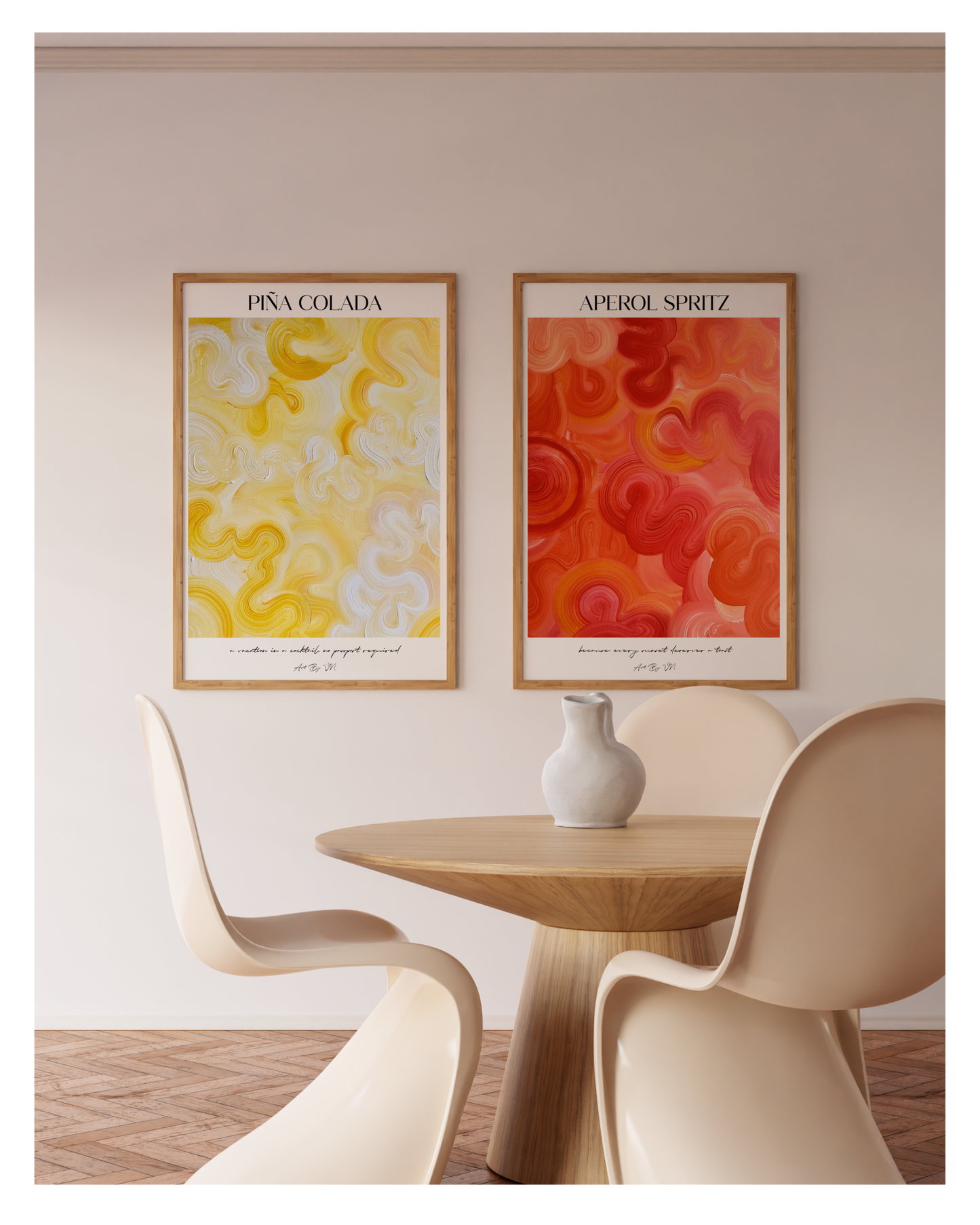 Poster Set- Piña Colada & Aperol Spritz