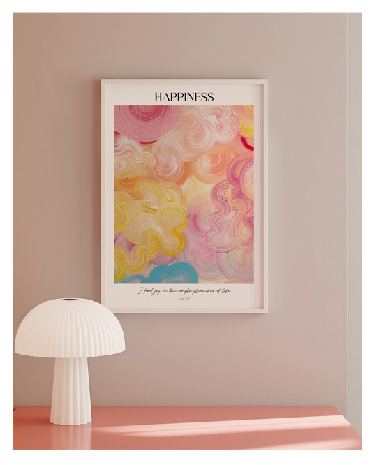 HAPPINESS | Poster- The Affirmation Collection