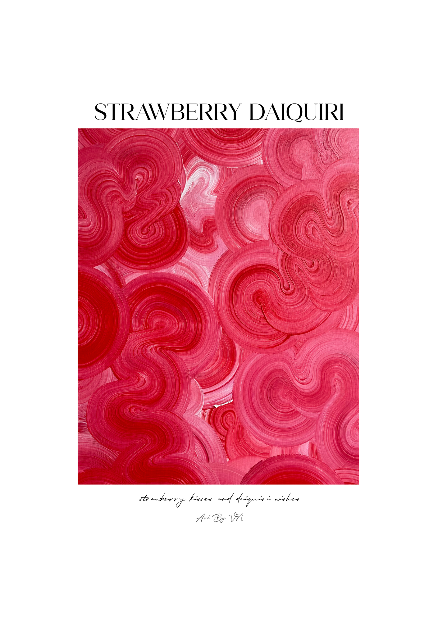 STRAWBERRY DAIQUIRI  | Poster- The Cocktail Collection