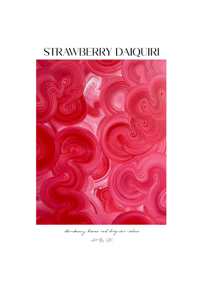 STRAWBERRY DAIQUIRI  | Poster- The Cocktail Collection